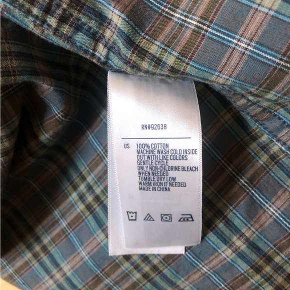 Fossil 54 Men’s Pearl Snap Western Button Down Shirt Medium - Picture 4 of 6